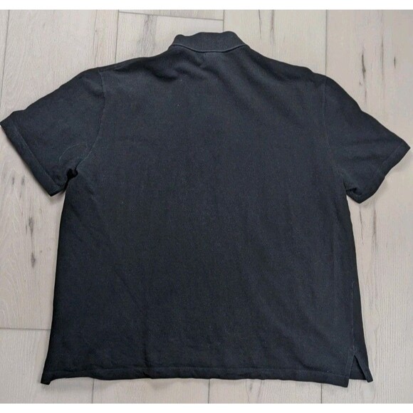 Lacoste Polo Mens Size 8 3XL Black‎ Shirt Short Sleeve Golf Made in Italy - Picture 4 of 8